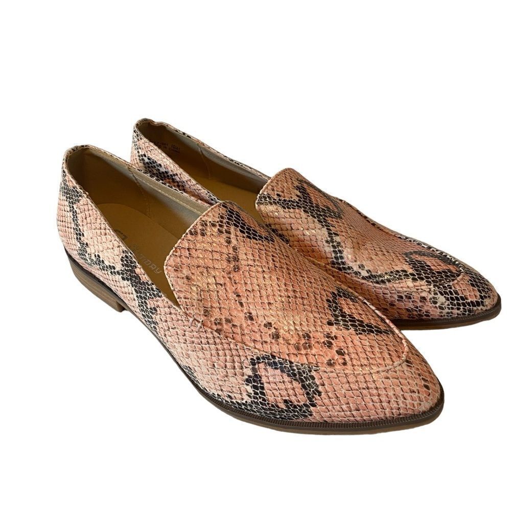 CL by Laundry Faux Snake Skin Pointed Toe Loafers in Ladies 10